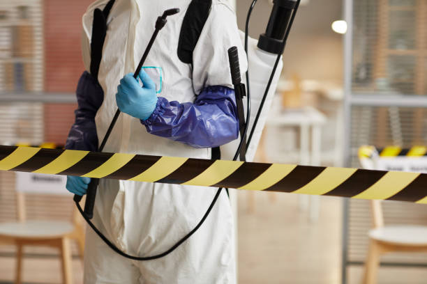 Professional Biohazard technician working in Roseland, FL